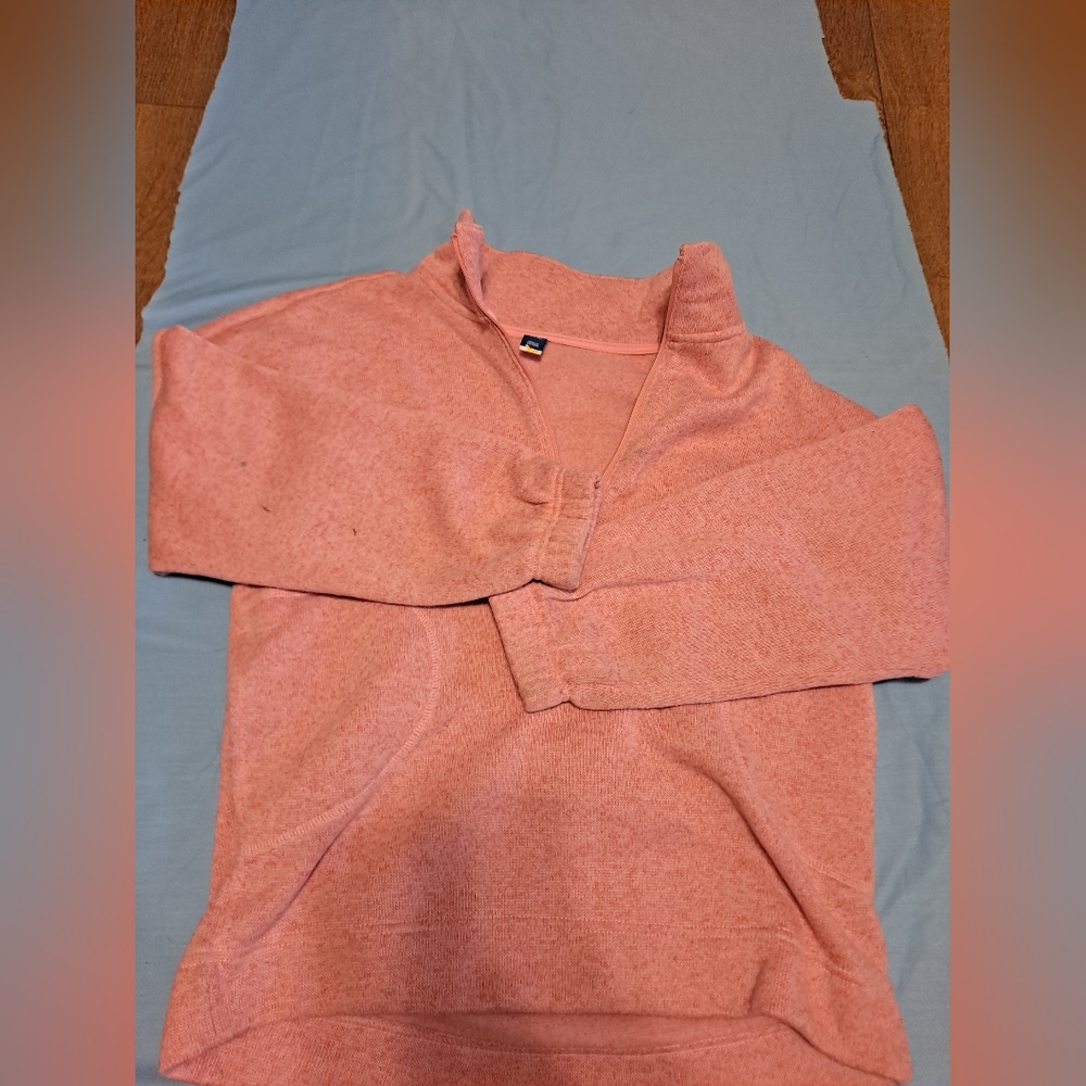 Pink half zip up jacket